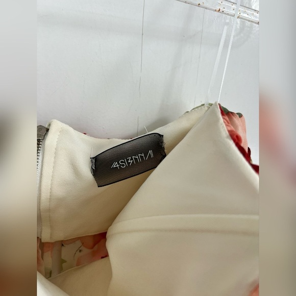 4SI3NNA Off the Shoulder Floral Feminine Crop Top Size S $98 - Picture 3 of 4